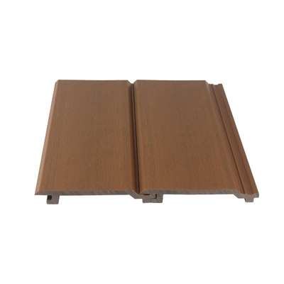 주문 방화력 145x20.5mm WPC 클래딩 패널 브라운 및 외부 나무 플라스틱 복합 벽판 프로젝트 온라인 제품