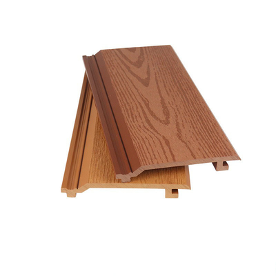 주문 방수 WPC 외부 벽 패널 145x20.5mm 목재 플라스틱 복합판 온라인 제품