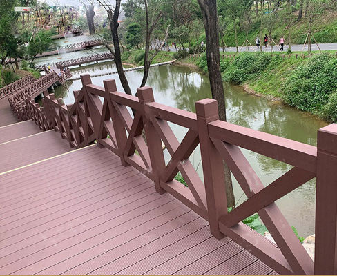 주문 WPC 펜스 패널 2000x1200mm 목재 플라스틱 복합 난간 온라인 제품
