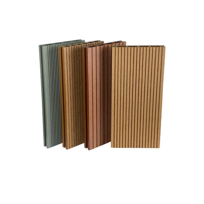 주문 비 - 슬립홈 WPC 데킹 보드 야외 패널 길 공원 공학 플로어 프랭크 140x25mm 회색 선탠 온라인 제품