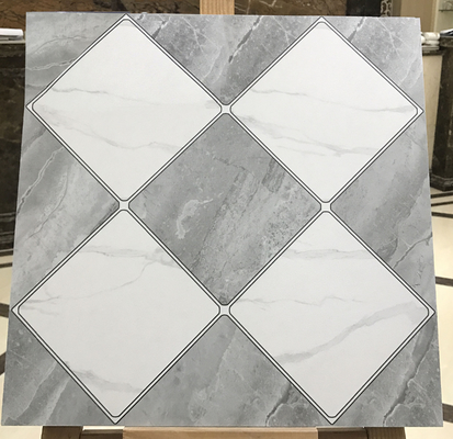 주문 호텔용 40x40cm 피어브릭 세라믹 럭틱 타일 및 거실용 회색 실내 바닥 타일 온라인 제품