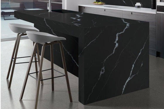 주문 유령 검은색 시너지 석판 800x2600x12mm 매트 표면 온라인 제품