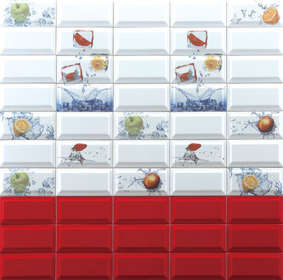 주문 AAA 등급 흰색 인테리어 빵 타일 75x152mm 온라인 제품