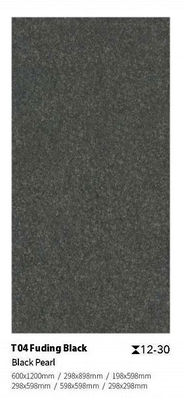 주문 검은 노란색 반 슬리프 포스텔렌 포장 타일 300x300mm 600x1200mm 온라인 제품