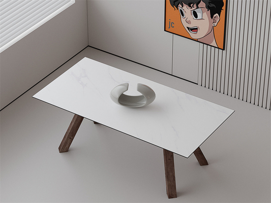 주문 카라라 흰색 내부 바닥 1420x2700mm 매트 직사각형 싱터 된 석판 욕실 온라인 제품