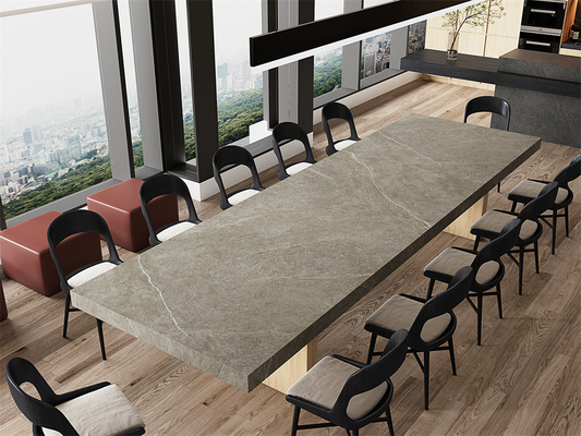 주문 회색 매트 1600x3200mm 오피스 디자인용 합성 석판 온라인 제품