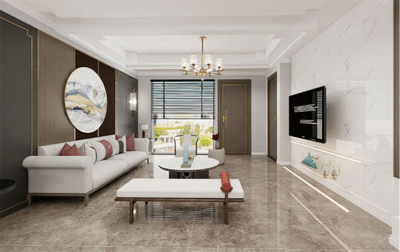 주문 AAA 등급 폴리싱 포세린 타일 600x1200mm 그레이 대리석 무늬 온라인 제품