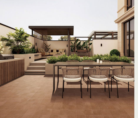 주문 갈색 친환경 세라믹 바닥 타일 24x24 점토 AAA 등급 온라인 제품