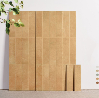 주문 실내용 반 슬리프 타일 및 거실용 구조 세라믹 벽 타일 400x800mm 밝은 갈색 온라인 제품