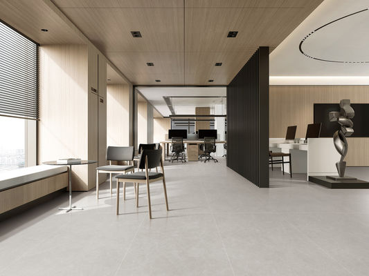 주문 밝은 회색 레트로 부드러운 가시화 된 포르셀린 벽돌 타일 48x24 인치 온라인 제품