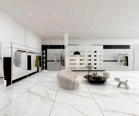 주문 1200x1200mm 흰색 닦은 가시화 된 포르셀린 타일 AAA 등급 온라인 제품