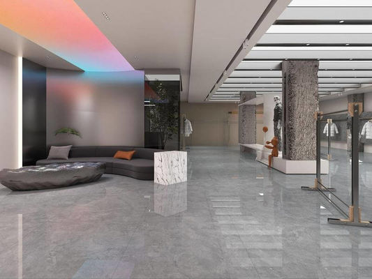 주문 회색 광택 연마 자기질 타일 1200x1200mm AAA 등급 온라인 제품