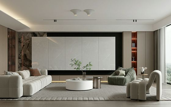 주문 900x1800mm 회색 연마 유광 포세린 타일 0.5% 흡수율 온라인 제품