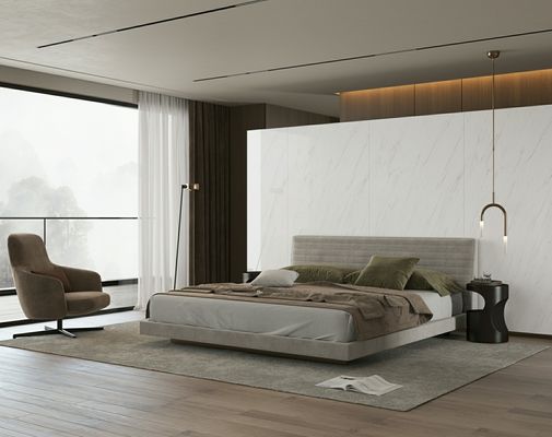 주문 백색 900x1800mm 폴리싱 유광 포세린 타일 항균 스크래치 방지 온라인 제품