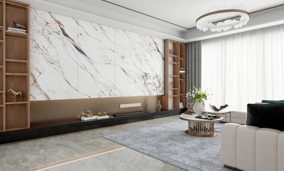 주문 카라라 폴리쉬드 유광 포세린 타일 900x1800mm AAA 등급 온라인 제품