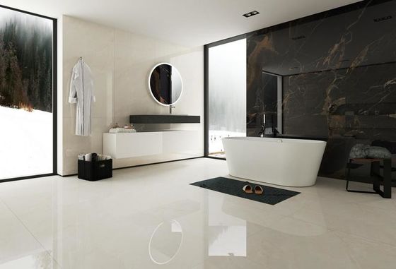 주문 900x1800mm 베이지 닦은 가시화 된 포르셀린 타일 산 내성 미끄러지지 않는 온라인 제품