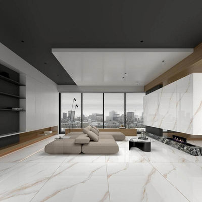 주문 1200x1800mm 카라라 골드 닦은 가시화 된 포르셀라인 타일 온라인 제품