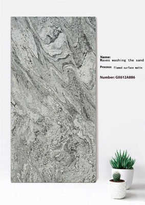 주문 600x1200mm 불꽃 무광 회색 점토 커튼월 타일 온라인 제품