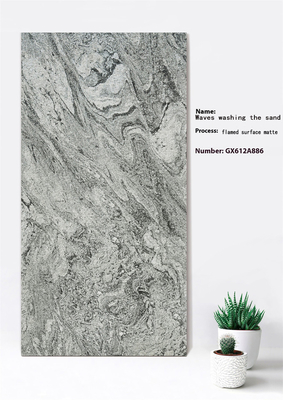 주문 60x120cm 불타는 표면 매트 회색 커튼 벽 두꺼운 타일 발코니용 ISO9001 산성 저항성 온라인 제품