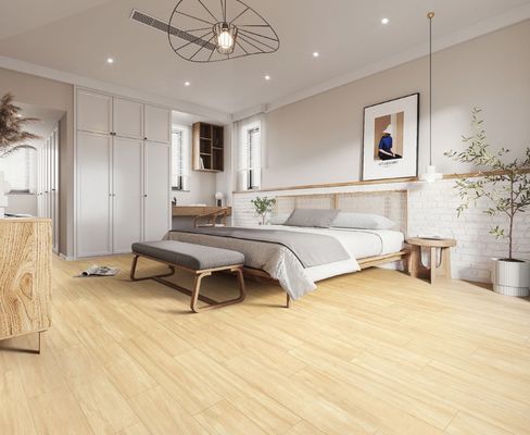 주문 AAA 등급 165x1000mm 노란색 갈색 목조 포르셀린 타일 스트립 온라인 제품