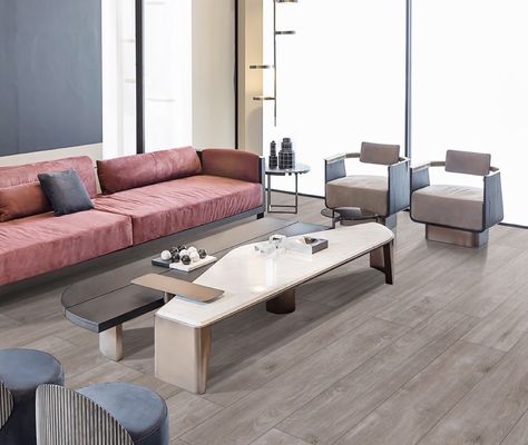 주문 미끄러지지 않는 갈색 목조 포르셀렌 타일 250x1500mm AAA 등급 온라인 제품