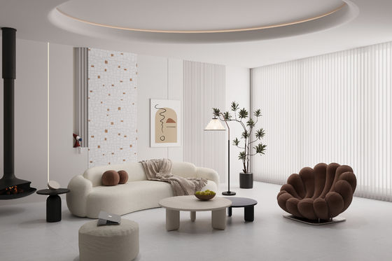 주문 밝은 회색 600x1200mm AAA 등급 포세린 바닥 타일 온라인 제품