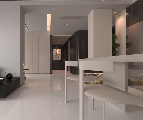 주문 카라라 마모 저항성 및 퇴색 방지성 1mx1m 실내 바닥 닦은 가시화 된 포르셀린 타일 건물 및 부엌 온라인 제품