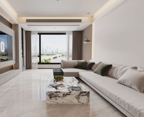 주문 스크래치 저항성 스타일리시 내부 바닥 1000x1000mm 닦은 가시화 된 포르셀린 타일 사무실 디자인 온라인 제품