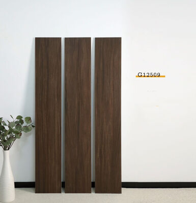 주문 침실 및 식당용 우아한 브라운 200x1200mm 내부 포세린 바닥 타일 온라인 제품