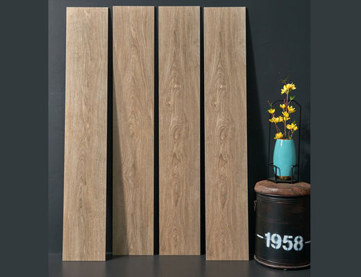 주문 250x1500mm 나무 효과 포르셀라인 타일 9.5mm 두께 벽 & 바닥 온라인 제품
