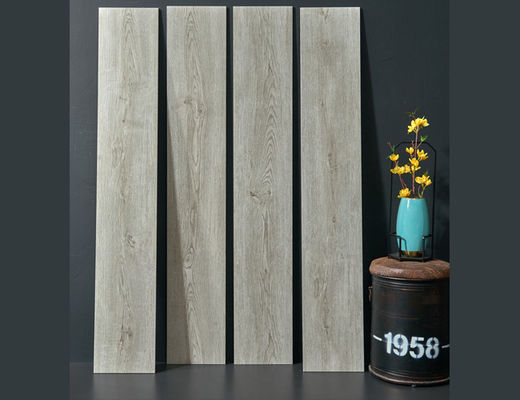 주문 25x150cm 4Pcs 나무 도자기 타일 유약 건축 자재 광택 9.5mm 온라인 제품