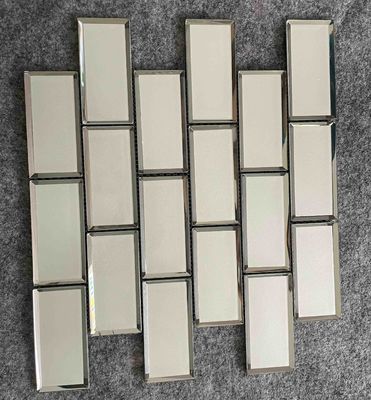 주문 무지개빛 1.36kgs 지하철 글라스 모자이크 타일, 주방용 조리대 300x300mm 장식 바닥 타일 온라인 제품