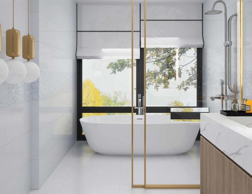 주문 300x600mm 반짝이는 세라믹 욕실 벽돌 타일 방수 항균 온라인 제품