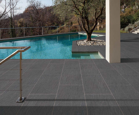 주문 15-20mm 두꺼운 포르셀린 외관 타일 반 슬리프 항균 회색 베이지 온라인 제품