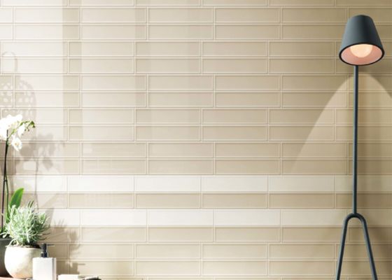 주문 AAA 유광 세라믹 벽 타일 75x300mm 화이트 베이지 모던 온라인 제품