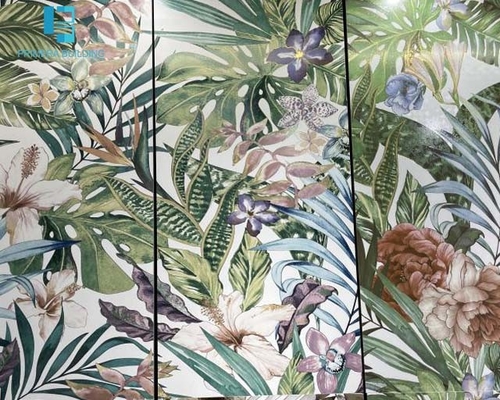 주문 60x120cm 꽃 골드 컬러 바닥 타일 침실 장식 도자기 타일 온라인 제품