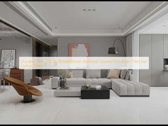 내구성 W.A 0.05% 800x800mm 세탁 된 가시 된 포르셀린 타일 거실