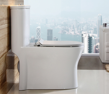 물 절약 사이펀 단일 조각 화장실 위 물통 엿보는 중국 화장실