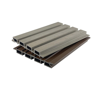 25x227mm WPC 클래딩 패널 수지나무판 회절격자 프랭크 실내 위원회 오피스 프로젝트를 내화성으로 하세요