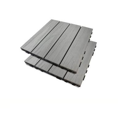 30x30mm 수지나무판 플로어 패널 그레이는 야외 이사회 WPC 프랭크 발코니를 구축하여 바느질했습니다