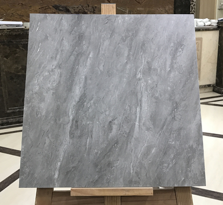 항균 매트 가스 400x400mm 대리석 모양 세라믹 촌락 바닥 타일 거실 및 침실 회색 장식 타일