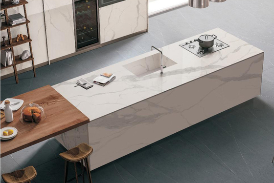 AAA 흰색 시너지 석판 1600x3200mm 매트 표면
