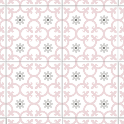 내구성 250x250mm 분홍색 꽃 세라믹 시골 타일 및 미끄러지지 않는 벽 타일 부엌 및 욕실