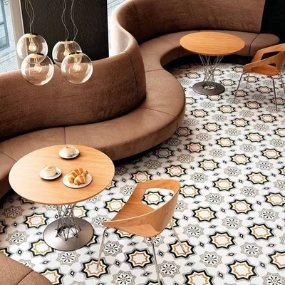 욕실 내부 바닥 타일 및 200x200mm 침실 베이지 및 브라운 세라믹 시골 타일