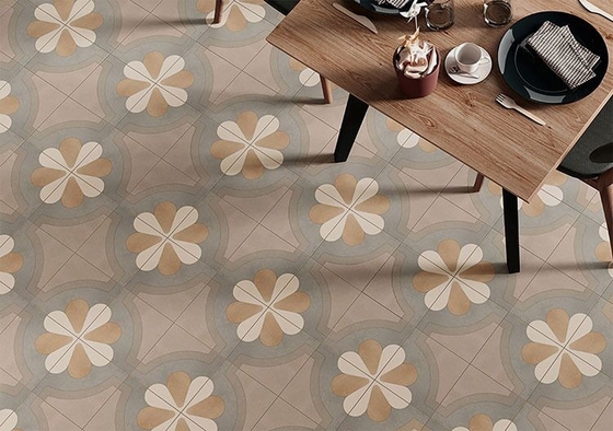 산성 갈색 200x200mm 내부 바닥 세라믹 시골 타일 디자인 및 식사실