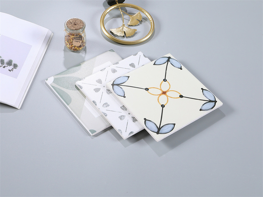 베이지 & 블루 20x20cm 세라믹 실내 벽용 러스틱 타일