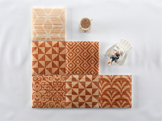 노란색 152x152mm 모자이크 세라믹 벽 빵 타일 거실 및 욕실