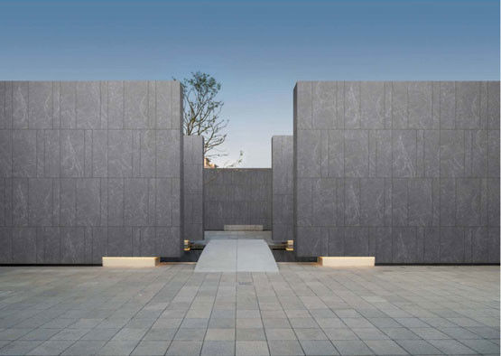 600x1200mm 어두운 회색 매트 고대 외관 돌 타일