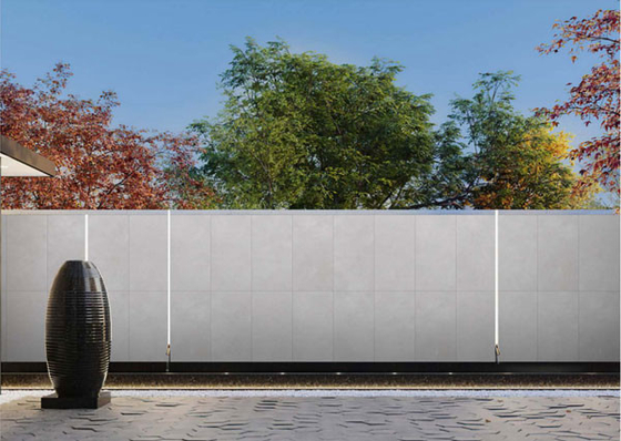 600x1200mm 시멘트 밝은 회색 매트 외관 돌 타일