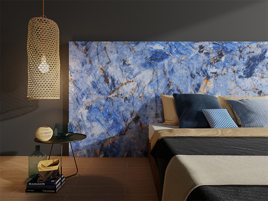 파란색 1600x3200mm 닦은 시너지 석판 쇼핑몰 및 재건용